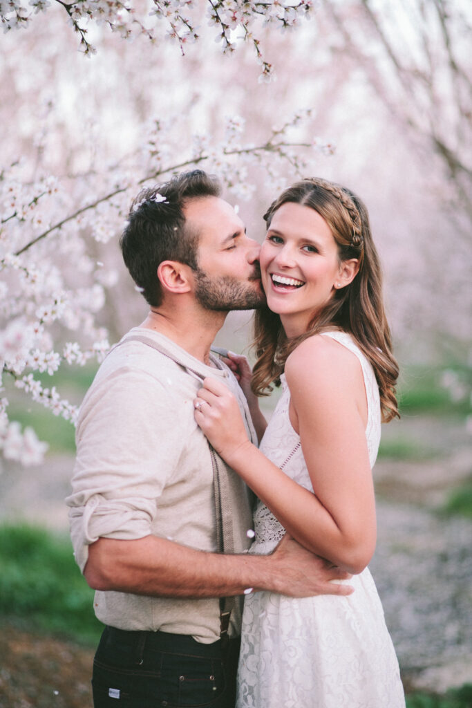 Almond blossom engagement
