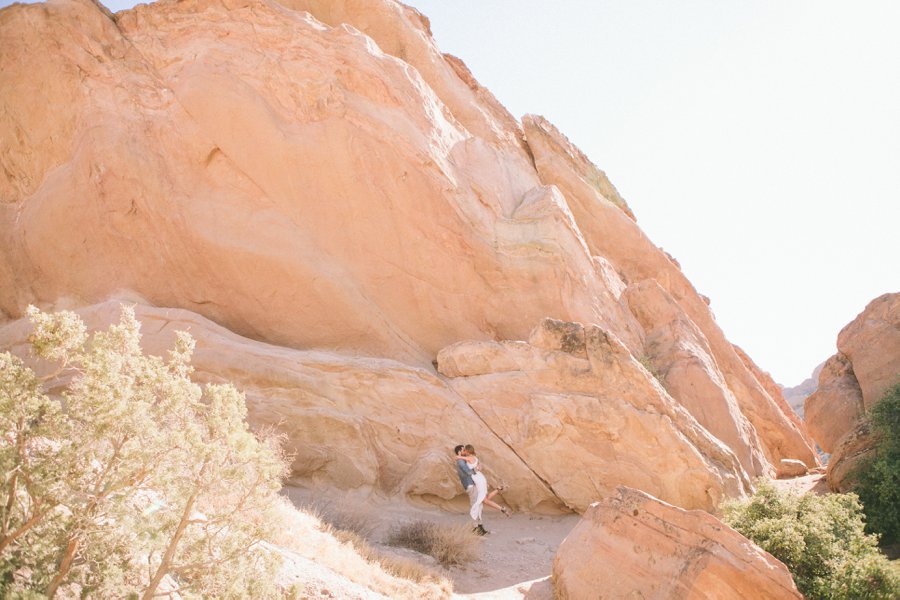 Vasquez Rock Engagement shoot // Laura Goldenberger Photography