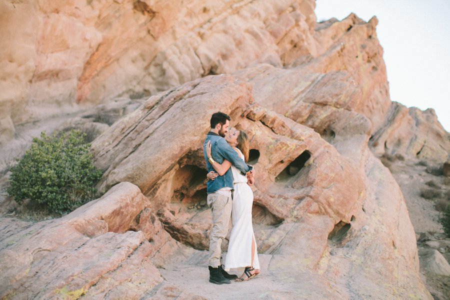 Vasquez Rock Engagement shoot // Laura Goldenberger Photography