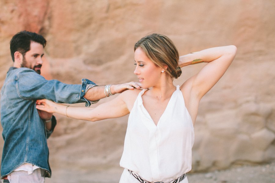 Vasquez Rock Engagement shoot // Laura Goldenberger Photography