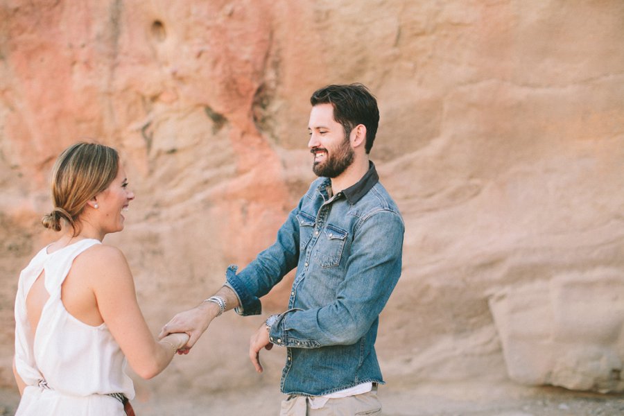 Vasquez Rock Engagement shoot // Laura Goldenberger Photography