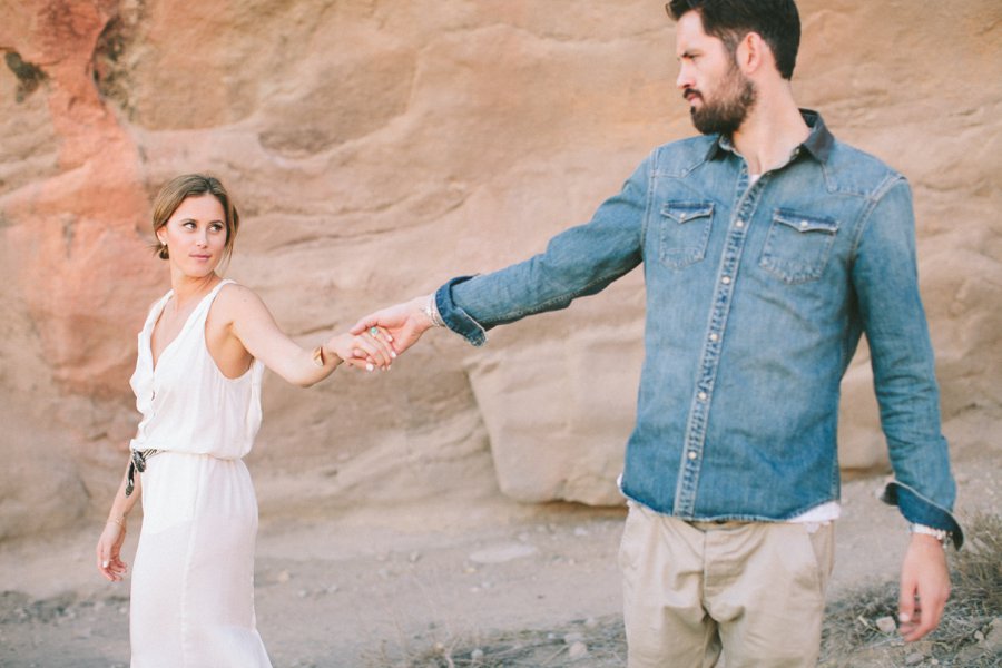 Vasquez Rock Engagement shoot // Laura Goldenberger Photography