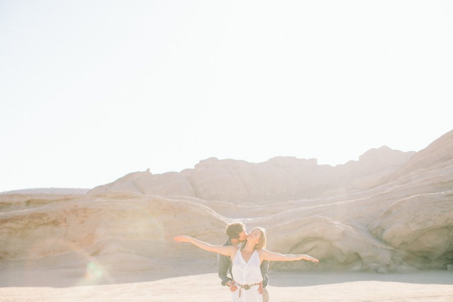 Vasquez Rock Engagement shoot // Laura Goldenberger Photography