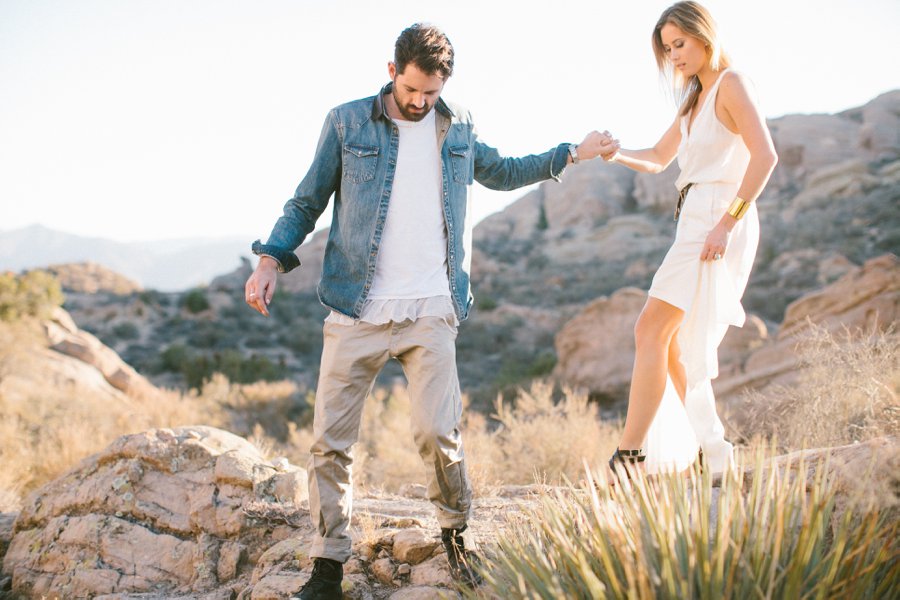 Vasquez Rock Engagement shoot // Laura Goldenberger Photography