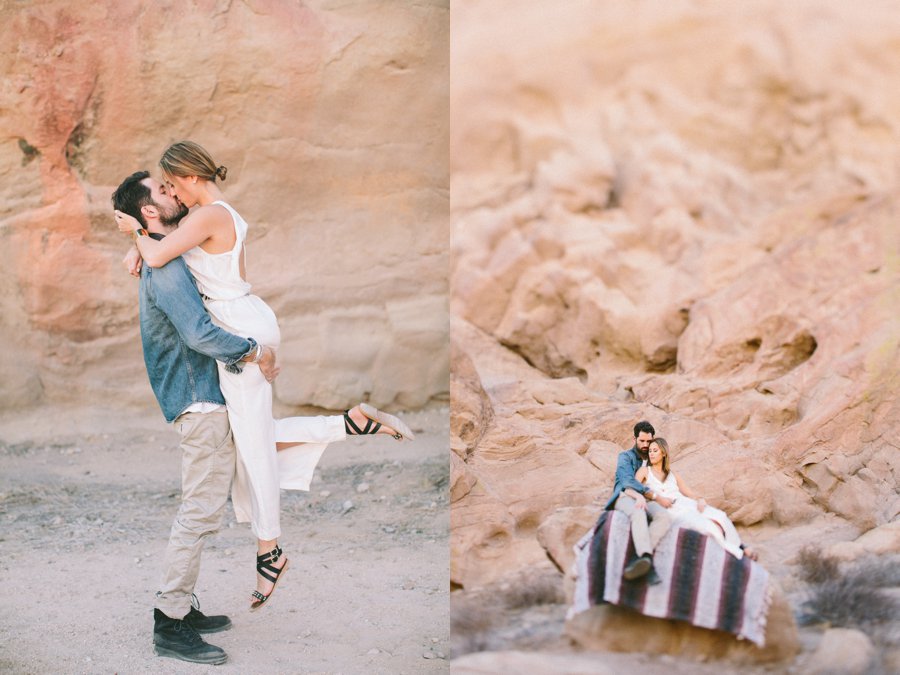 Vasquez Rock Engagement shoot // Laura Goldenberger Photography