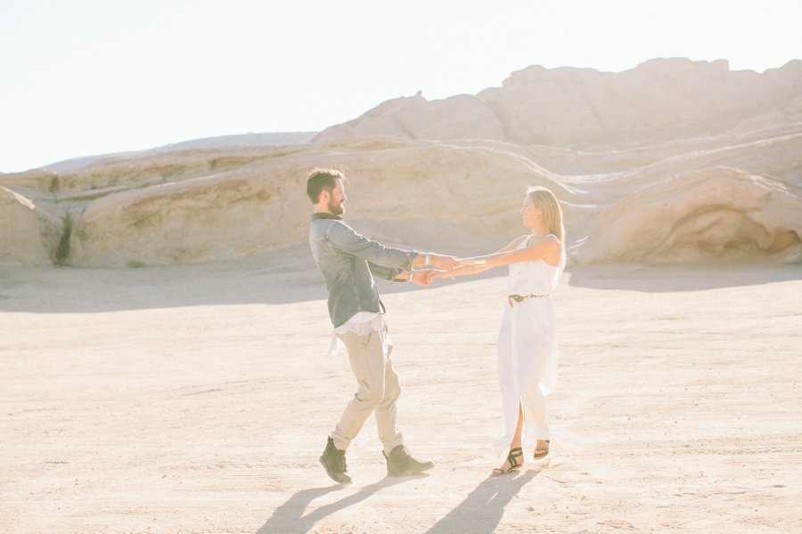 Vasquez Rock Engagement shoot // Laura Goldenberger Photography